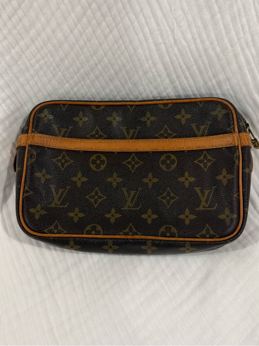 Authentic Louis Vuitton Monogram Canvas Toiletry Bag (w/COA)